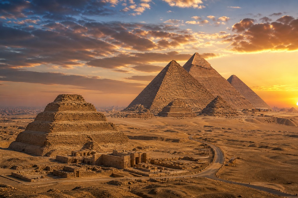 Giza Pyramids Memphis City and Sakkara Pyramid Day tour